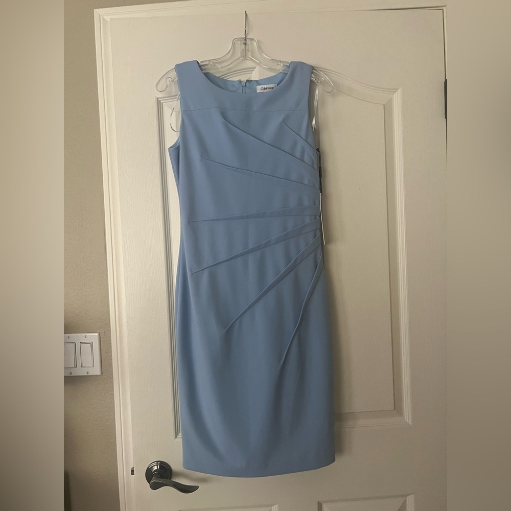 Calvin Klein Light Blue Midi Dress